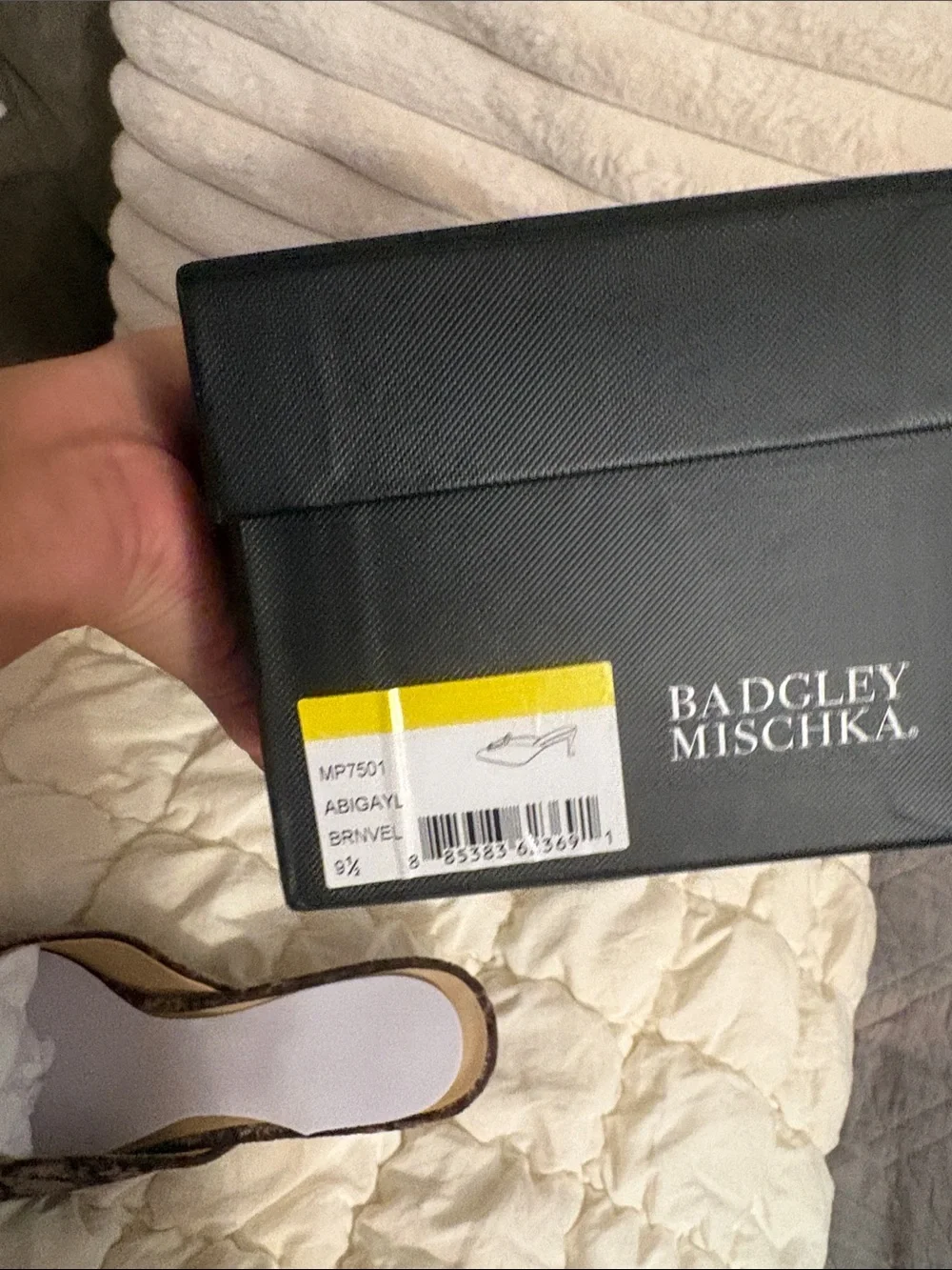 Badgley Mischka brown heels
